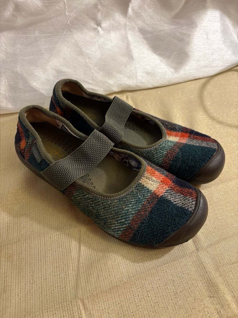Keen Sienna Mary Jane Plaid Shoes